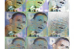 Barak Obama Digital paintings By Dr.Omidvar