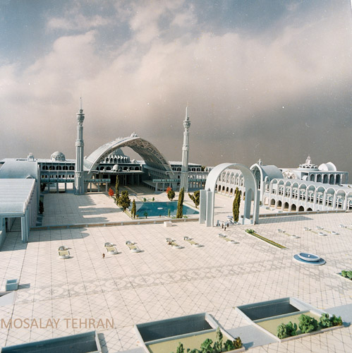 mosala mosque,Architect:Moaydahd,Model Photographer:Dr.Omidvar