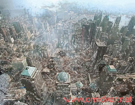 Digital painting of "Do not forget 11 september" By Dr.Omidvar