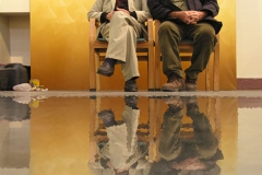 Iranian Traditional Artist-painting-gahve khaneh(coffee house) Saba Gallery of Tehran photographer: Ata Omidvar 2007