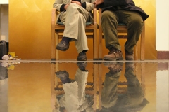 Iranian Traditional Artist-painting-gahve khaneh(coffee house) Saba Gallery of Tehran photographer: Ata Omidvar 2007