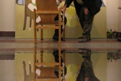 Iranian Traditional Artist-painting-gahve khaneh(coffee house) Saba Gallery of Tehran photographer: Ata Omidvar 2007