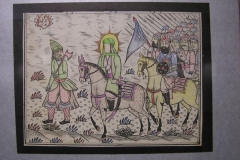 Iranian Traditional Artist-painting-gahve khaneh(coffee house) Saba Gallery of Tehran photographer: Ata Omidvar 2007