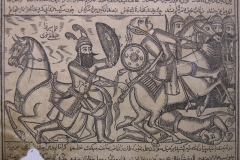 Iranian Traditional Artist-painting-gahve khaneh(coffee house) Saba Gallery of Tehran photographer: Ata Omidvar 2007