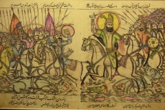 Iranian Traditional Artist-painting-gahve khaneh(coffee house) Saba Gallery of Tehran photographer: Ata Omidvar 2007