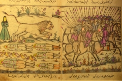 Iranian Traditional Artist-painting-gahve khaneh(coffee house) Saba Gallery of Tehran photographer: Ata Omidvar 2007