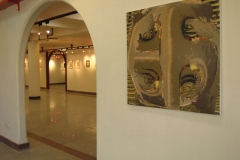 Iranian Traditional Artist-painting-gahve khaneh(coffee house) Saba Gallery of Tehran photographer: Ata Omidvar 2007