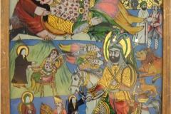Iranian Traditional Artist-painting-gahve khaneh(coffee house) Saba Gallery of Tehran photographer: Ata Omidvar 2007
