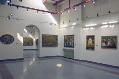 Iranian Traditional Artist-painting-gahve khaneh(coffee house) Saba Gallery of Tehran photographer: Ata Omidvar 2007