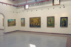 Iranian Traditional Artist-painting-gahve khaneh(coffee house) Saba Gallery of Tehran photographer: Ata Omidvar 2007