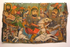 Iranian Traditional Artist-painting-gahve khaneh(coffee house) Saba Gallery of Tehran photographer: Ata Omidvar 2007