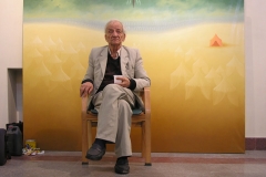 Iranian Traditional Artist-painting-gahve khaneh(coffee house) Saba Gallery of Tehran photographer: Ata Omidvar 2007