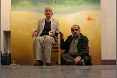 Iranian Traditional Artist-painting-gahve khaneh(coffee house) Saba Gallery of Tehran photographer: Ata Omidvar 2007