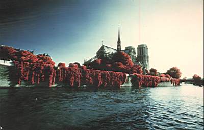 1976 in paris .infra red photography
