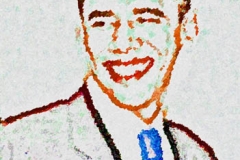 Barak Obama Digital paintings By Dr.Omidvar