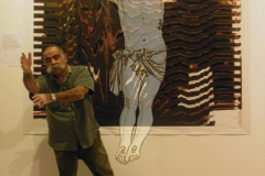 jesus christ painting-proposal for the stage of the baptist church in NEW YORK Artist Ata Omidvar2008