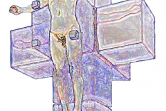 jesus christ painting-proposal for the stage of the baptist church in NEW YORK Artist Ata Omidvar2008