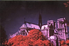 1976 in paris .infra red photography