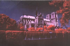 1976 in paris .infra red photography